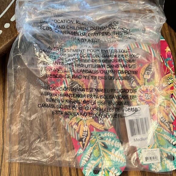 Vera Bradley flip flops, Rumba pattern, Size Medium, NWT - Picture 5 of 6